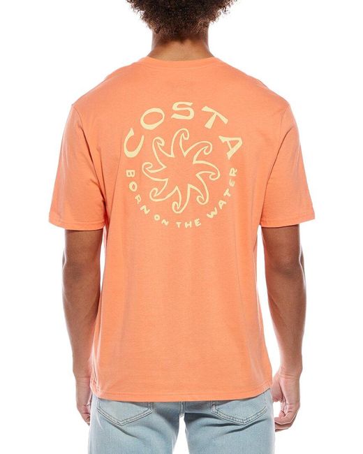 COSTA APPAREL Blue C Wheel T-Shirt for men