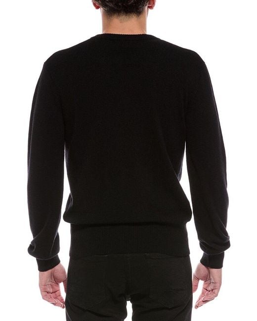 BLK DNM Black Cashmere-Blend V-Neck Sweater for men