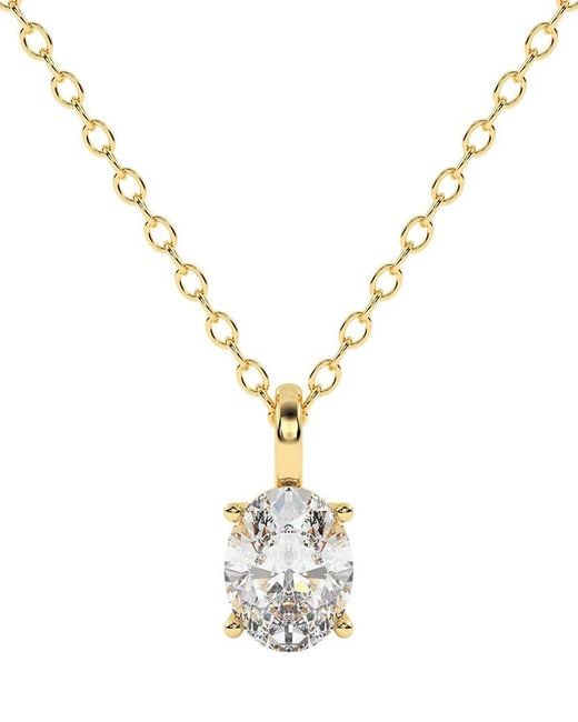 Lab Grown Diamonds Metallic 14k 1.00 Ct. Tw. Lab-grown Diamond Necklace