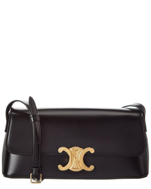 Céline Black Diana Leather Shoulder Bag