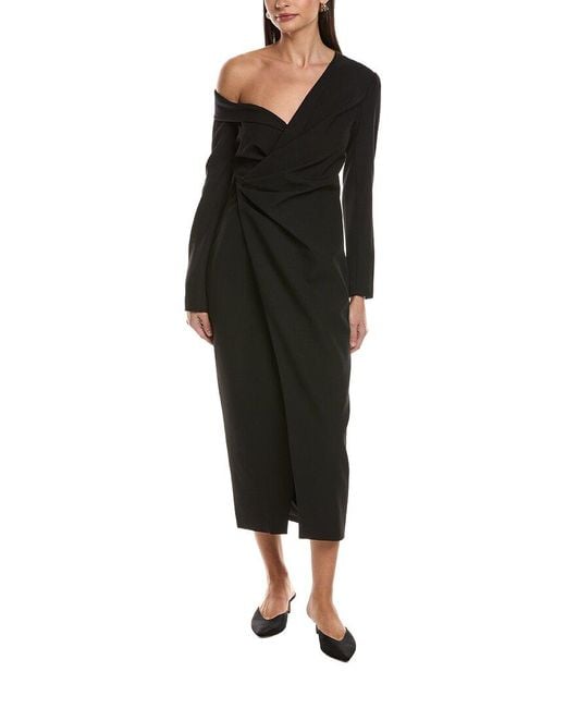 A.L.C. Black Kylah Midi Dress