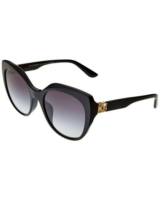 Dolce & Gabbana Black Unisex Dg4392f 56mm Sunglasses