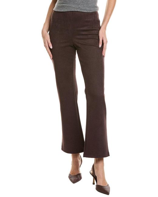 Ellen Tracy Brown Semi-Flare Pant