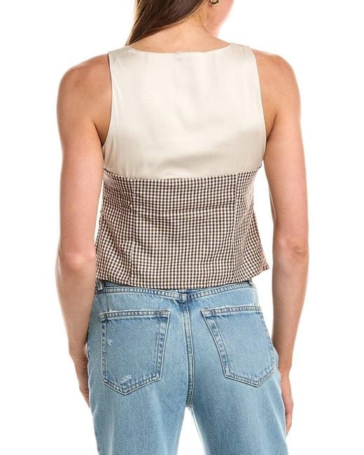 7021 Gray Tie Neck Top