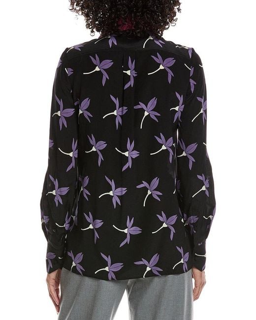 Valentino Black Silk Shirt