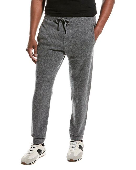 Theory Black Wool & Cashmere-blend Sweatpant for men