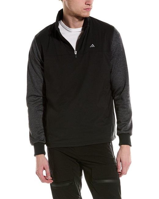 Adidas Originals Black Go-to 1/4-zip Pullover for men