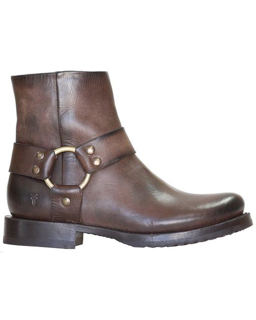 Frye Brown Veronica Harness Leather Boot