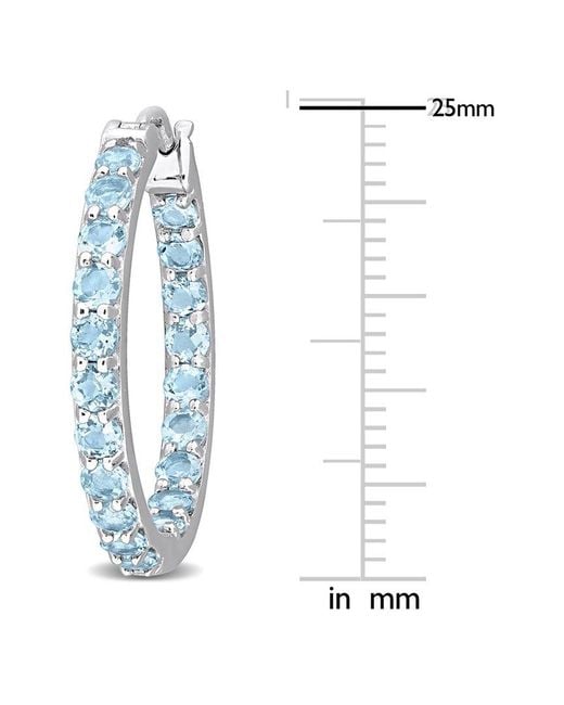 Rina Limor Silver 3.20 Ct. Tw. Blue Topaz - Sky Earrings