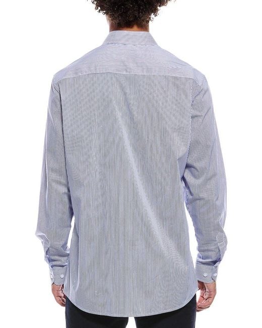 Tahari Blue Modern Fit Dress Shirt for men