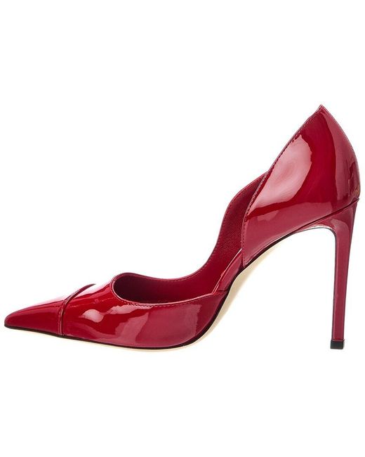 Jimmy Choo Red Brigitte 100 Patent Pump
