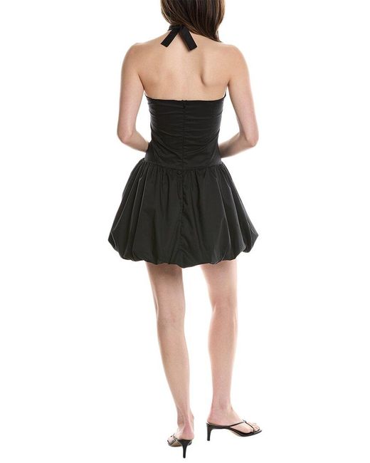 7021 Black Halter Mini Dress