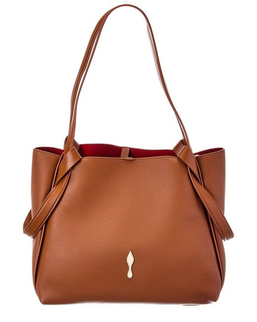 Christian Louboutin Brown Bettina Small Leather Tote