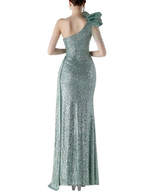 KALINNU Green Maxi Dress