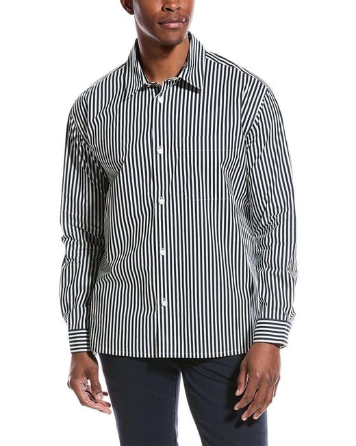 FRAME Gray Stripe Shirt for men