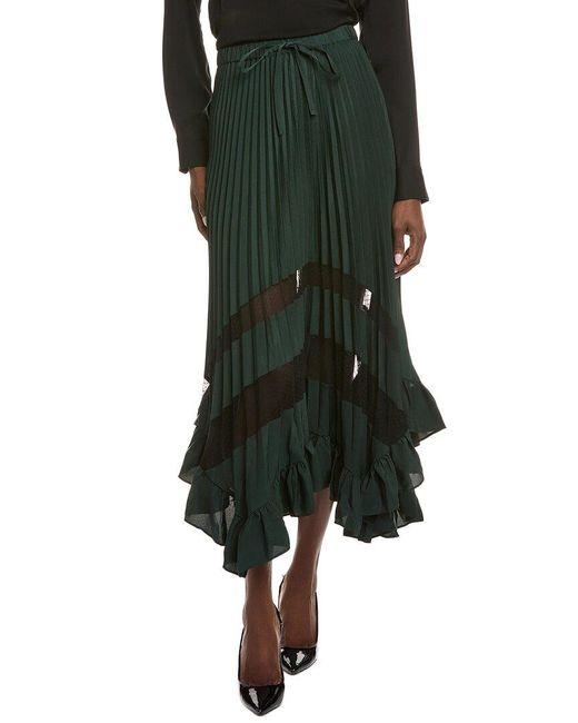 O.P.T Green O.P.T Rosemary Midi Skirt