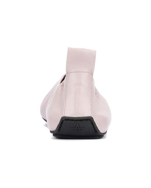 Aquatalia Quortney Weatherproof Leather Flat in Pink Lyst