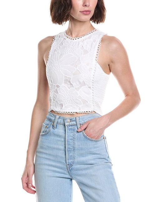 To My Lovers Blue Embellished Top