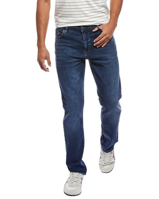 Roberto Cavalli Blue Straight Washed Jean