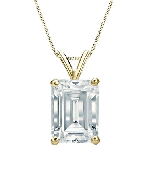 Sabrina Designs Lab Grown Diamonds Blue 14K 2.00 Ct. Tw. Lab-Grown Diamond Solitaire Pendant