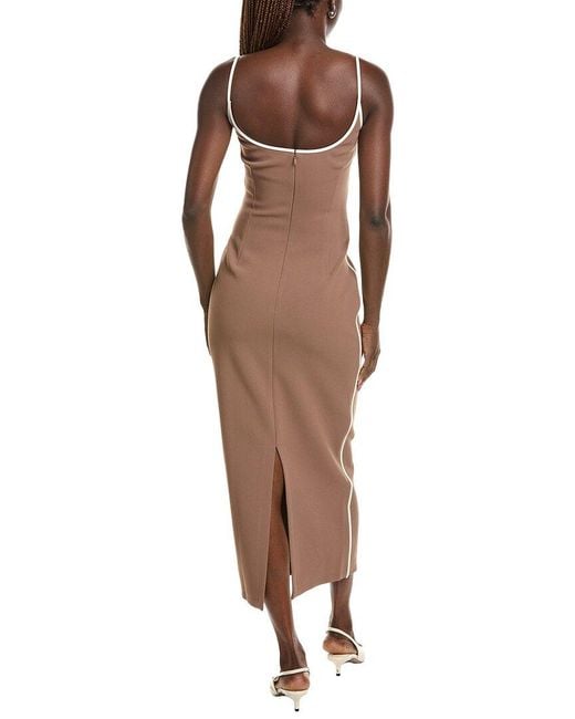 Paris Georgia Brown Heart Midi Dress