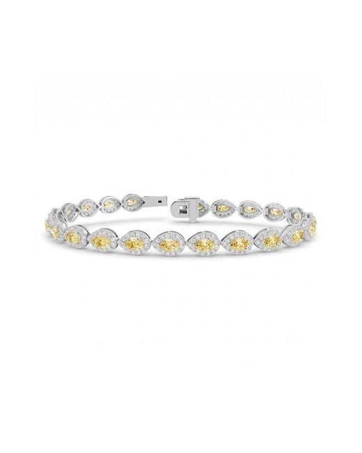 Lab Grown Diamonds White 14K 6.11 Ct. Tw. Lab-Grown Diamond Tennis Bracelet