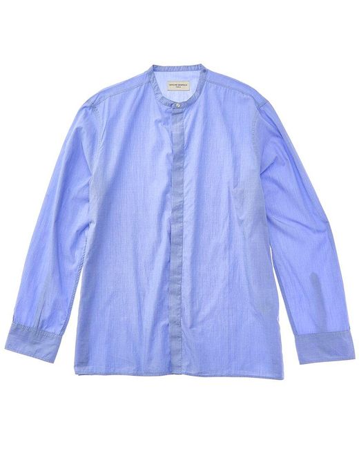 Officine Generale Blue Gaston Shirt for men