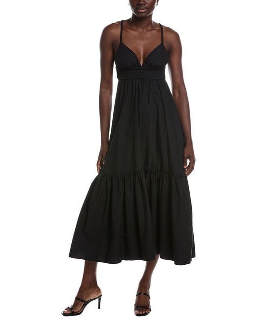 A.L.C. Black Rhodes Maxi Dress