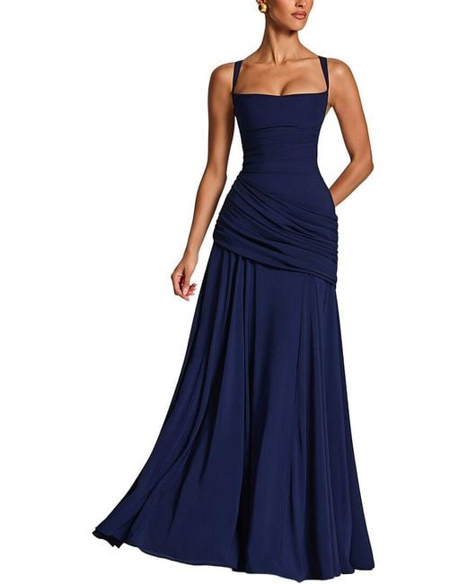 LEON GORI Blue Maxi Dress