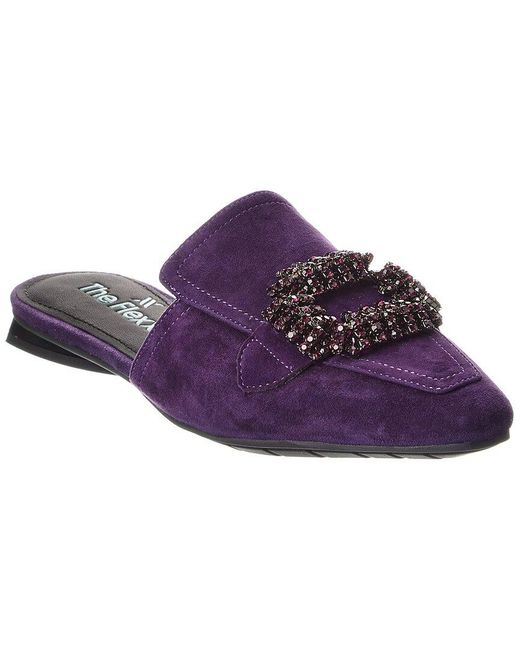 The Flexx Purple Gemma Suede Flat