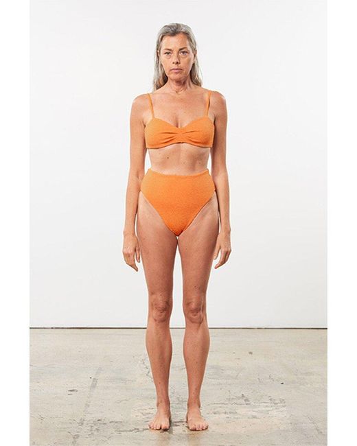 Mara Hoffman Orange Calida Bikini Top