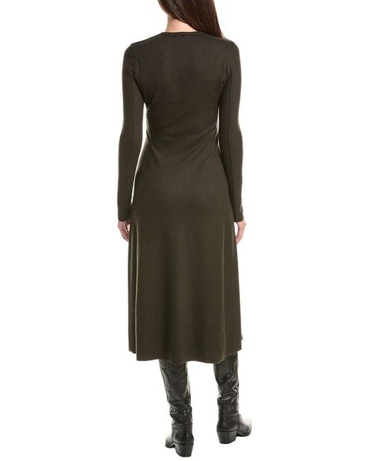 Rag & Bone Green Yan Wool Midi Dress