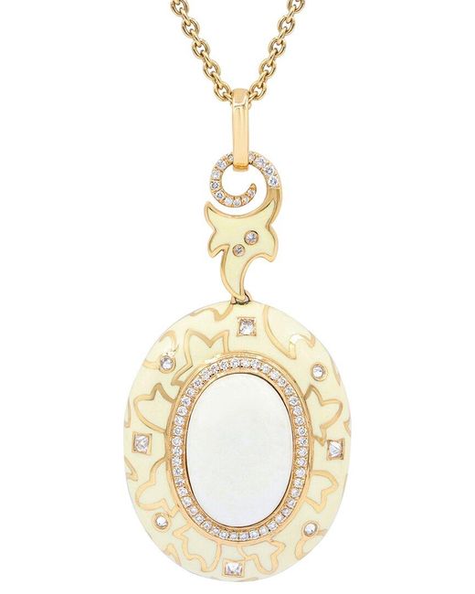 Diana M Metallic Fine Jewelry 18k 1.00 Ct. Tw. Diamond Necklace
