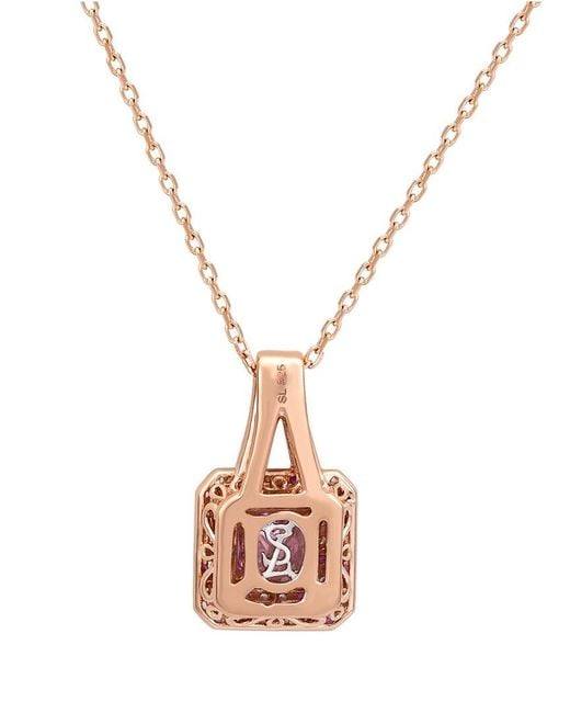 Suzy Levian CZ Jewelry Pink Suzy Levian Cz Pendant