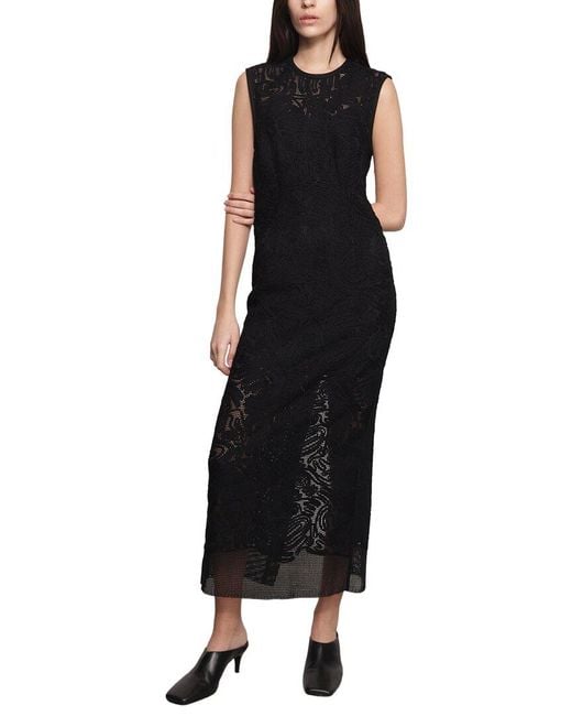 Sabina Musayev Black Tullio Midi Dress