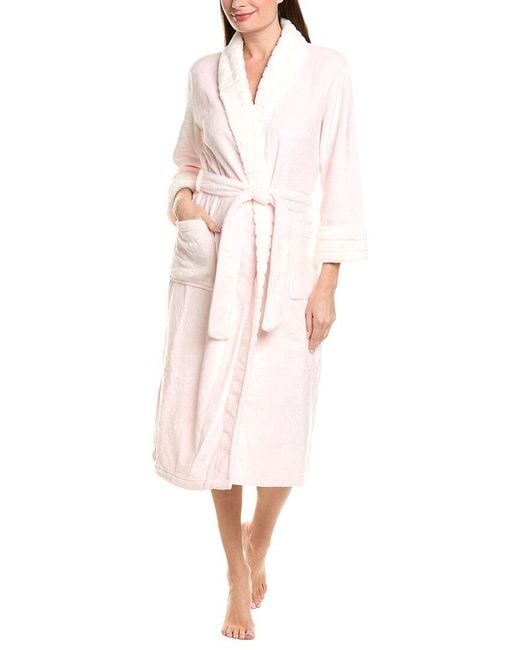 Natori Pink Plush Sherpa Robe
