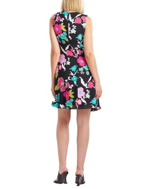Natori Multicolor Tangier Printed Silk Georgette Shirtdress