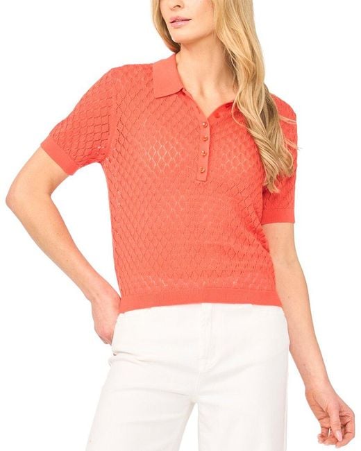 Ted Baker Red Clara Polo Sweater