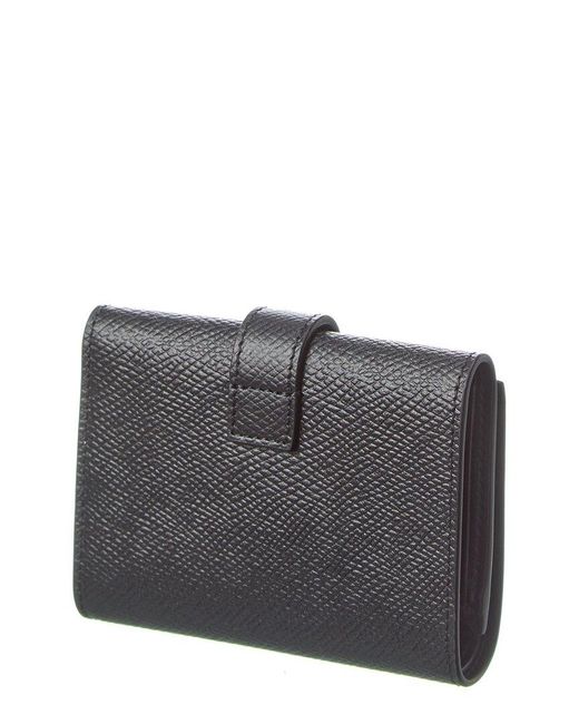 Céline Gray Fine Strap Leather Wallet