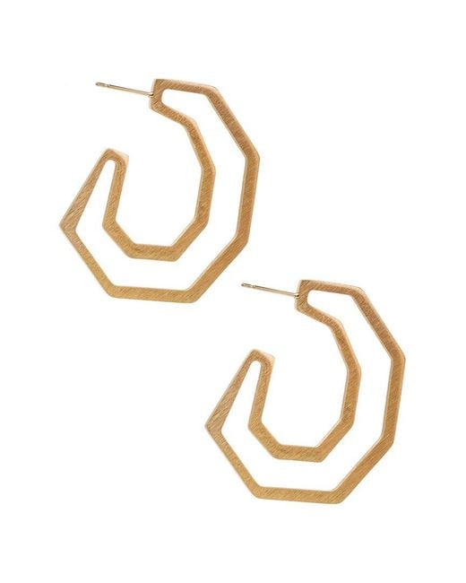 Saachi Metallic Angled Earrings
