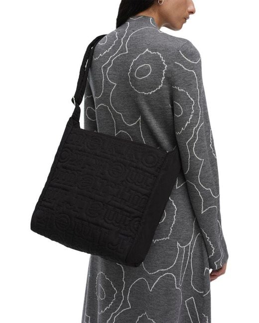 Marimekko Black Marimekko Joy Crossbody M Logo Satchel