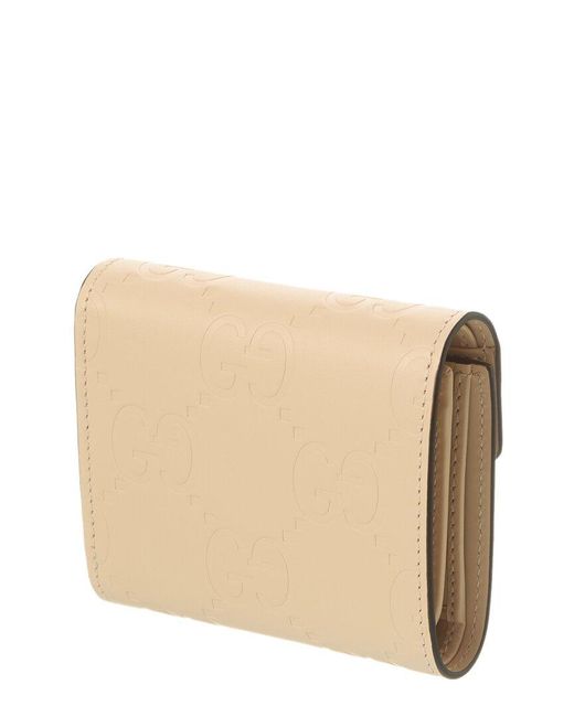 Gucci Natural GG Medium Leather Wallet