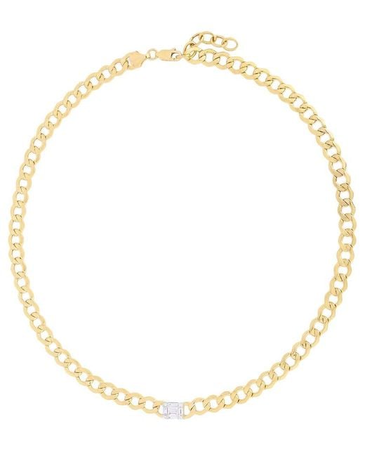 Ring Concierge Metallic 14K 0.44 Ct. Tw. Diamond Curb Chain Necklace