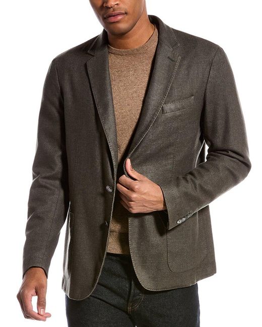 BOSS by HUGO BOSS C-hanry-d-224f Slim Fit Wool-blend Jacket in Gray for ...