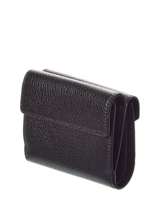 Chloé Black Envelope Small Leather Card Case