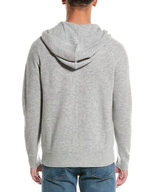 Kier + J Gray Wool & Cashmere-Blend Zip Hoodie for men