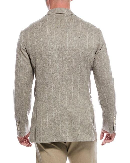 Brunello Cucinelli Gray Wool & Cashmere-blend Blazer for men