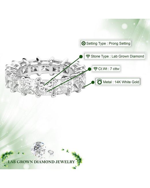 Amairah White 14K 7.00 Ct. Tw. Lab-Grown Diamond Eternity Ring