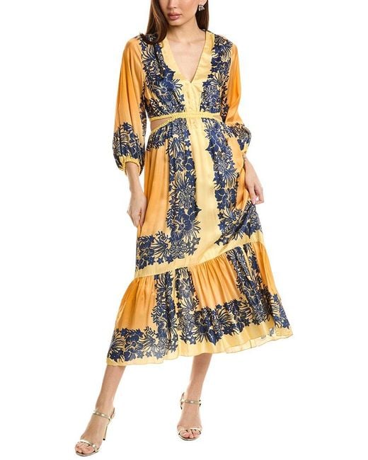 Sandro Yellow Maxi Dress