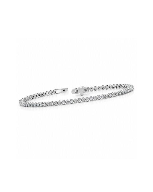 Lab Grown Diamonds White 14K 1.02 Ct. Tw. Lab-Grown Diamond Tennis Bracelet